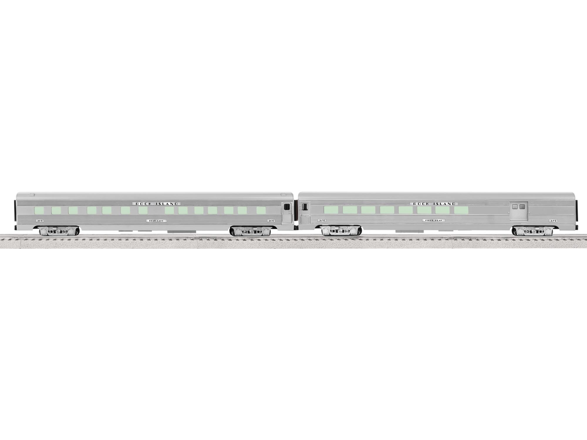 Rock Island 21 Streamlined Passenger Car 2-Pack Rock Island 21 Streamlined Passenger Car 2-Pack